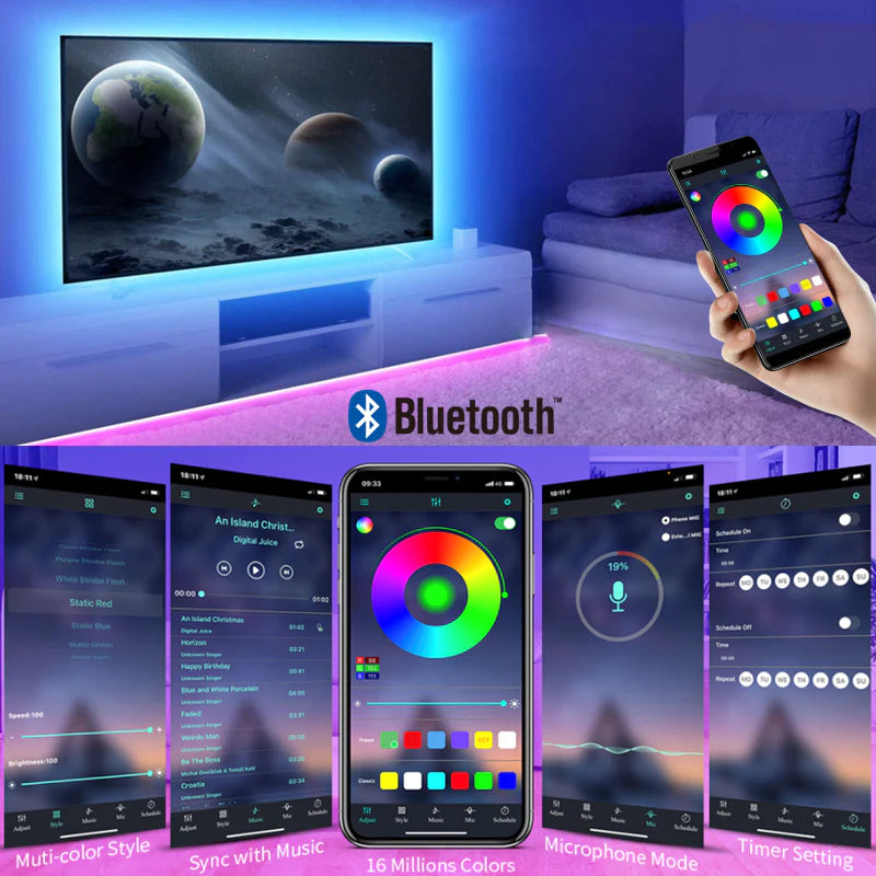 RGB 5050 – Bluetooth LED Dream Lighting for Any Space