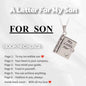 Openable Book Locket Pendant Necklace My Son Daughter Book Necklaces Girl Boy Graduation Jewelry Steel Choker Birthday Gift
