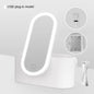 Luxury LED Makeup Mirror with Storage – Rechargeable & Portable