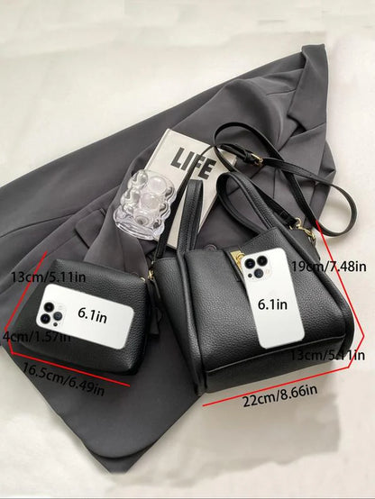 👜 Women’s Faux Leather Bucket Bag – The Everyday Essential