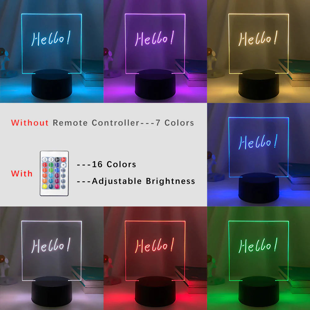 NeonNote LED Writing Board – Express Your Glow