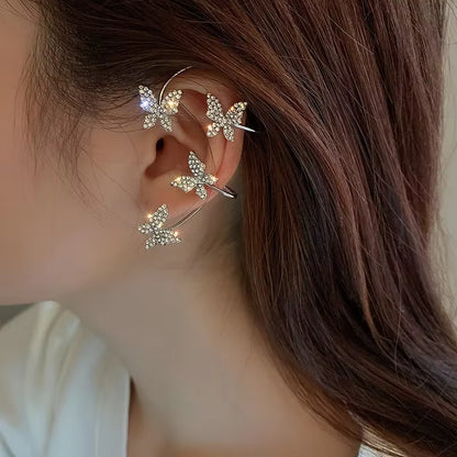 🦋 Luxury Butterfly Clip Earrings – No Piercing Needed