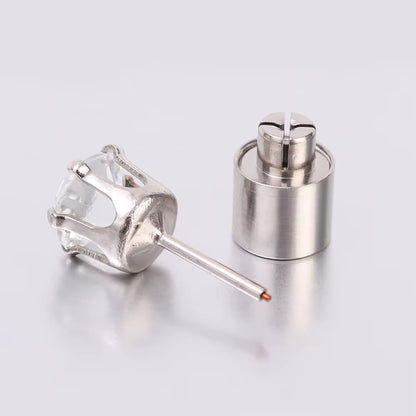 1/2Pcs LED Light up Ear Stud Earrings Colorful Flashing Zircon Earring Stainless Steel Party Night Bling Ear Ring Studs Jewelry