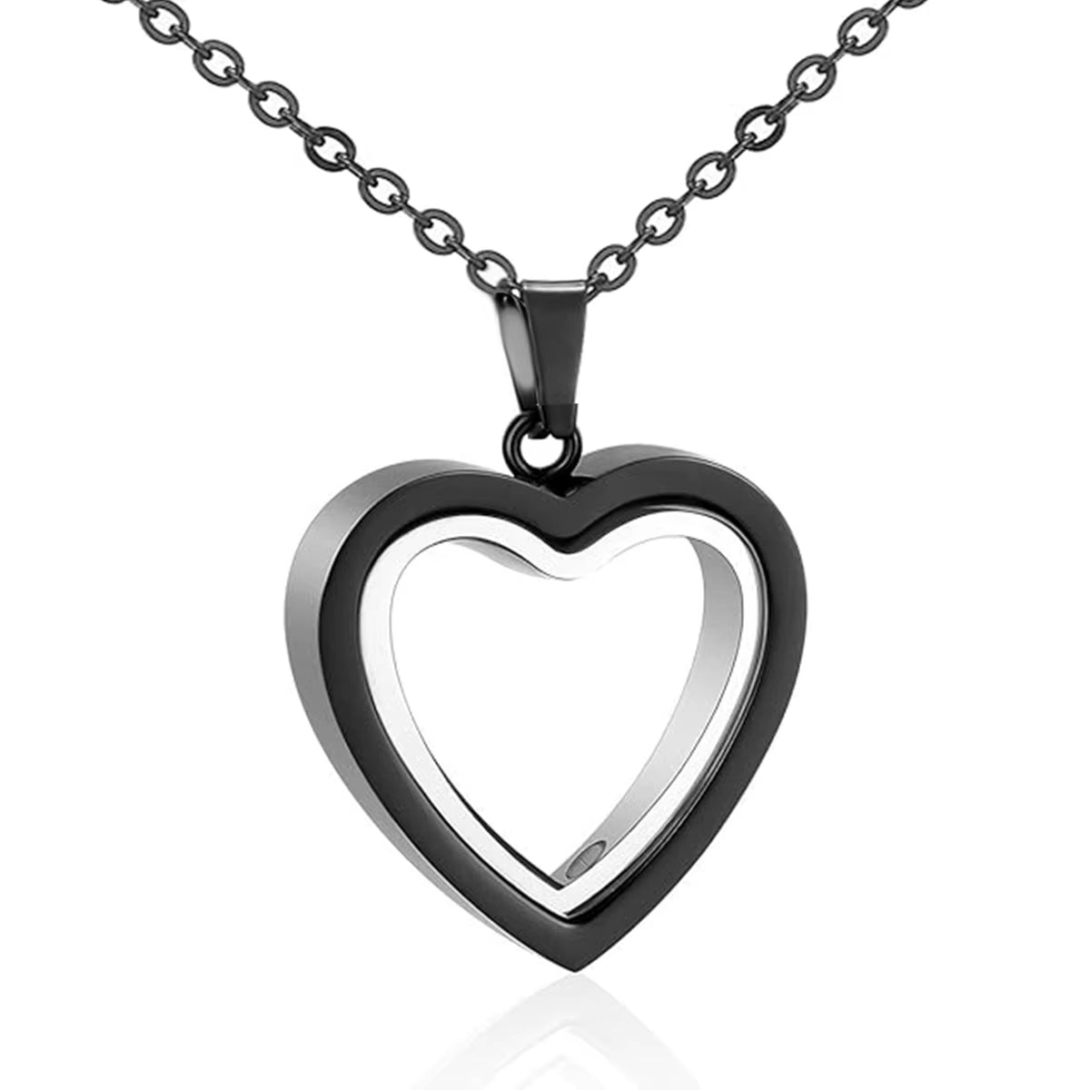 🫶🏾 Glass Heart Cremation Necklace – Eternal Memory Keepsake