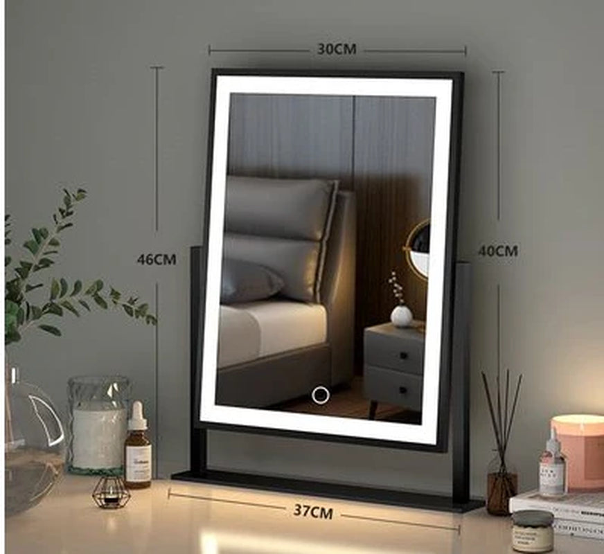 Compact Room Vanity Mirror with Light for Home Use