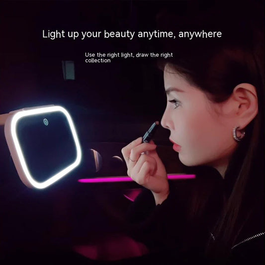 LED Illuminated Vanity Mirror for Cars