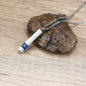 Urn Necklaces for Ashes Memorial Cremation Jewelry, Stainless Steel Bar Pendant for Women Men,Keepsake Gift with CZ Stone