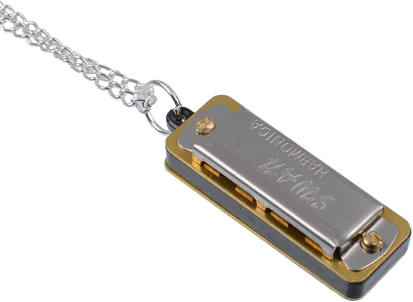 Melody of Silver – Mini Harmonica Necklace