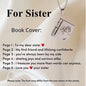 Openable Book Locket Pendant Necklace My Son Daughter Book Necklaces Girl Boy Graduation Jewelry Steel Choker Birthday Gift