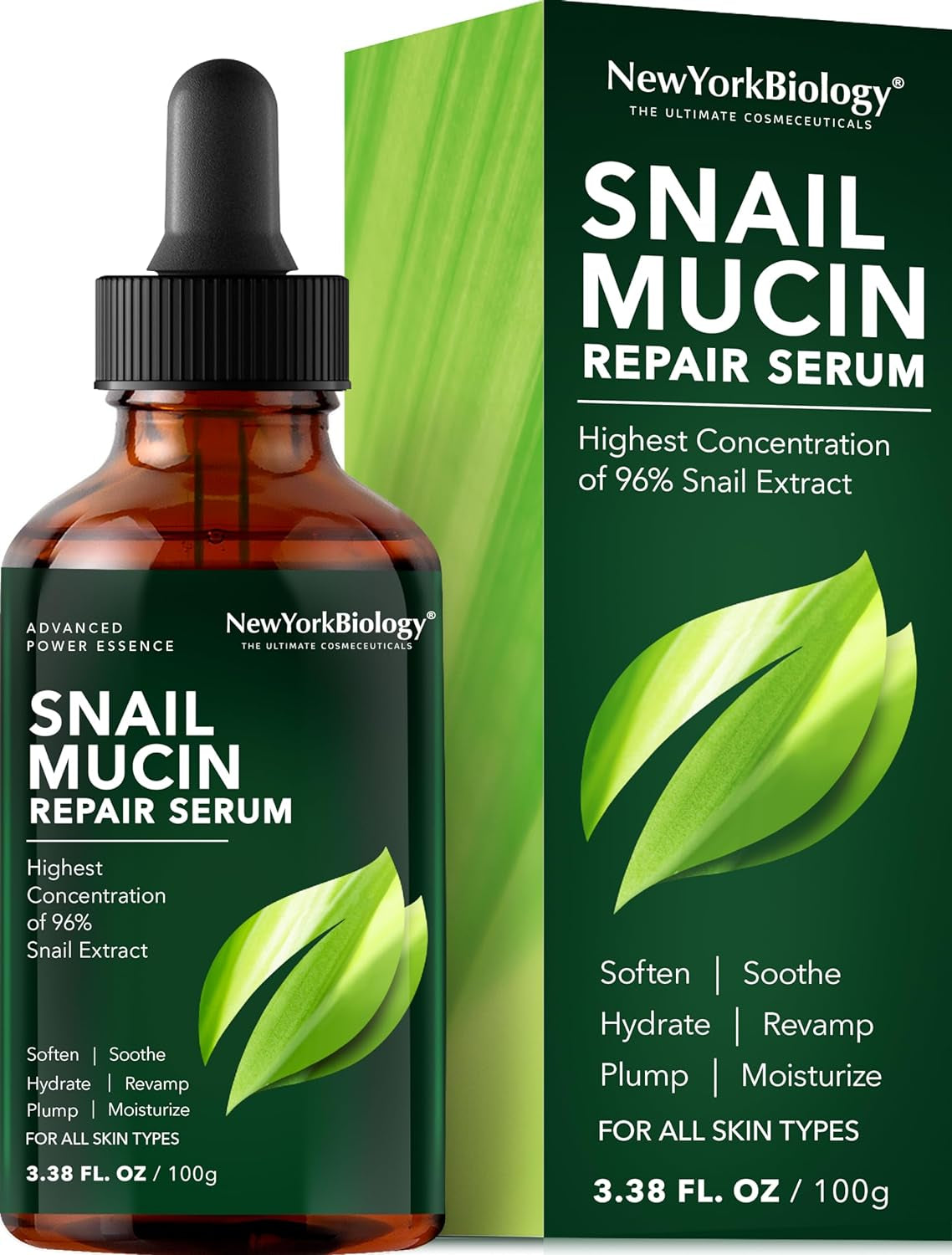 96% Snail Mucin Facial Serum – Moisture & Wrinkle Repair