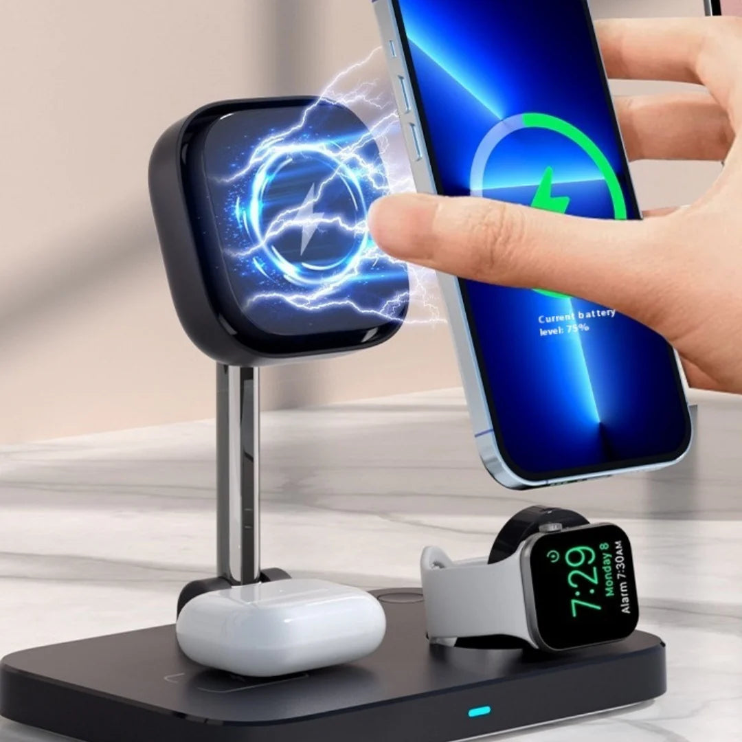 Multi-Device Cooling Stand Magnetic Fast Wireless Charging Dock