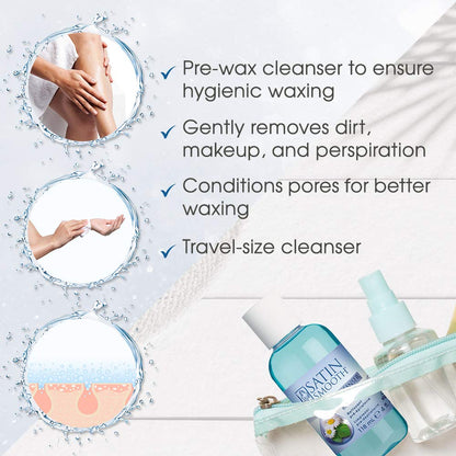 Satin Smooth Pre-Wax Skin Prep Cleanser – 2 Pack (4oz)