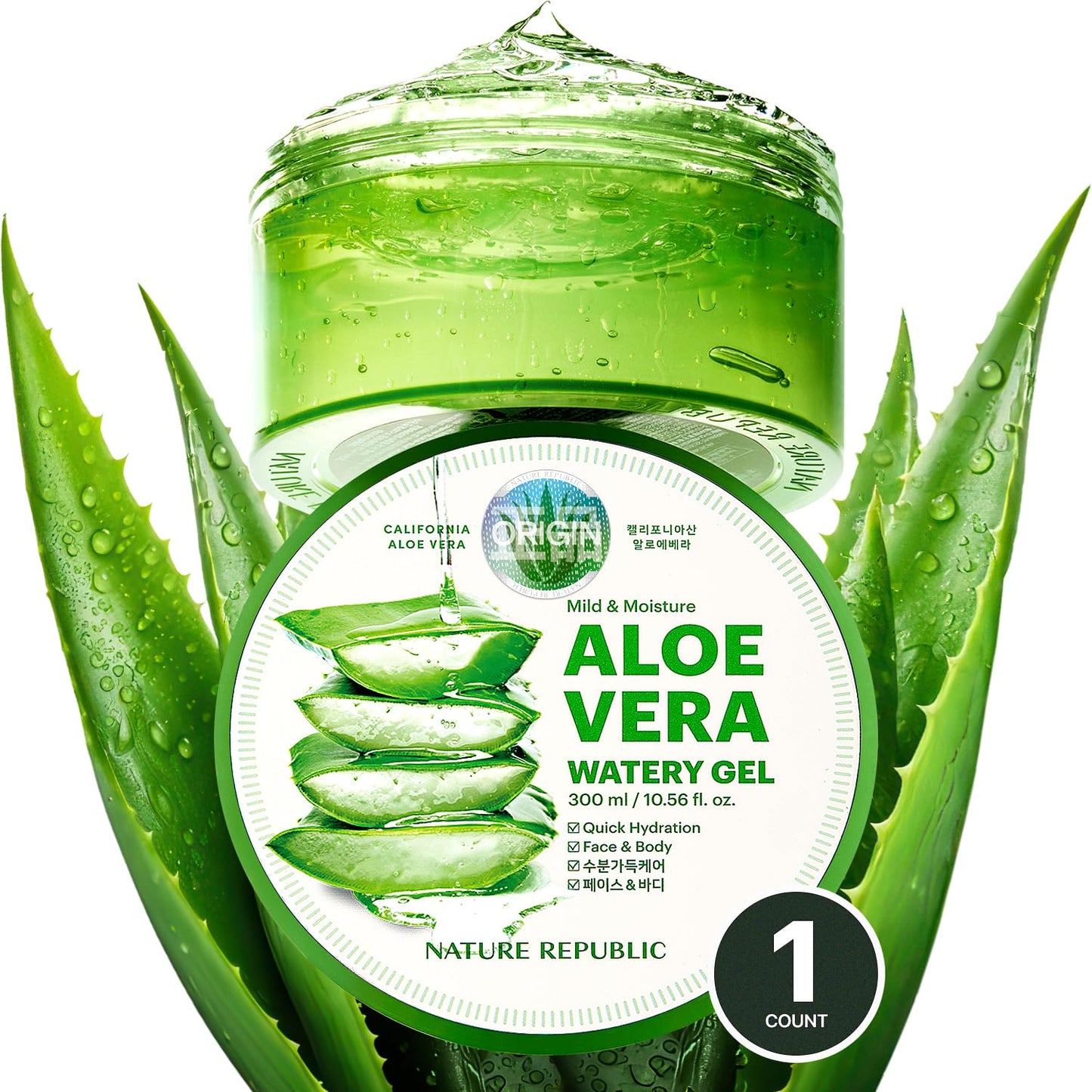 Aloe Vera 92% Soothing Gel – Fast Hydration & Multi-Use Care (1 pc)