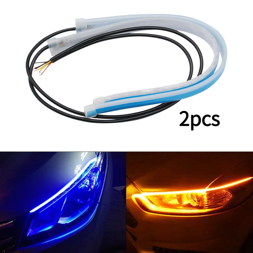 ⚡ DualFlow LED Daytime Running Lights – Sleek, Safe & Stylish on Every Drive 
