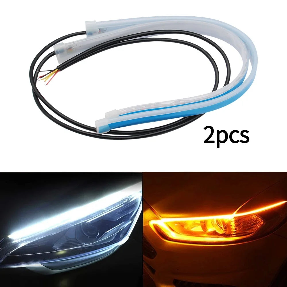 ⚡ DualFlow LED Daytime Running Lights – Sleek, Safe & Stylish on Every Drive 