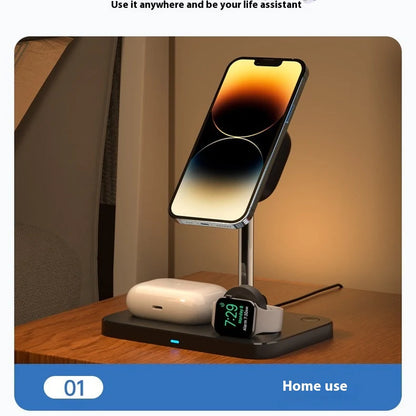 Multi-Device Cooling Stand Magnetic Fast Wireless Charging Dock