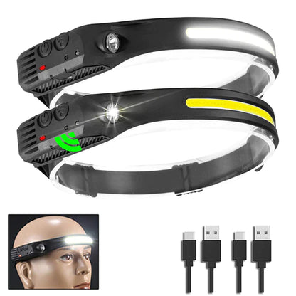 TrailBeam COB LED Headlamp – Hands-Free Power for Every Adventure