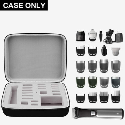 Protective Travel Case for Philips Norelco Multigroom Series 7000 & 5000 – Trimmer & Accessories Organizer (Box Only)