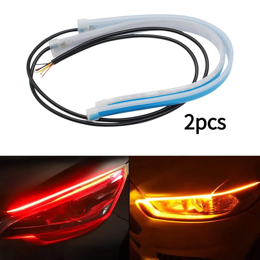 ⚡ DualFlow LED Daytime Running Lights – Sleek, Safe & Stylish on Every Drive 