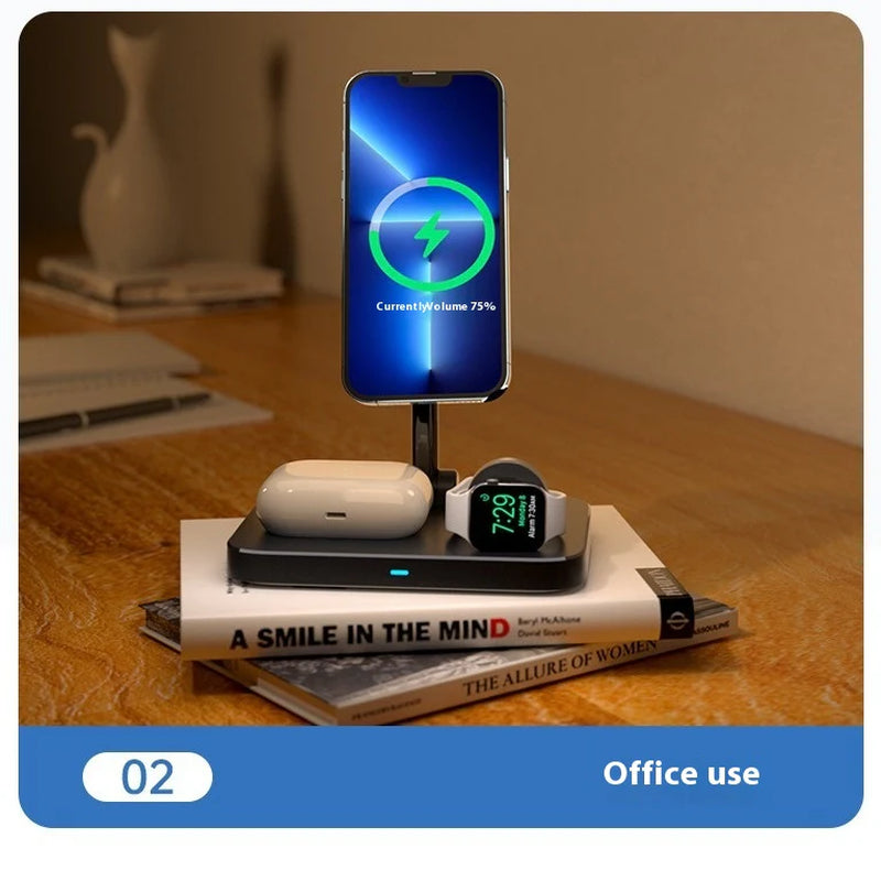 Multi-Device Cooling Stand Magnetic Fast Wireless Charging Dock