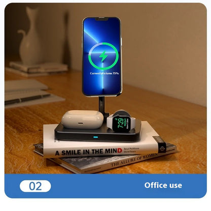 Multi-Device Cooling Stand Magnetic Fast Wireless Charging Dock