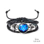 12 Constellation Zodiac Sign Charm Luminous Bracelets Men Women Vintage Multilayer Wrap Leather Bracelet & Bangle Birthday Gift