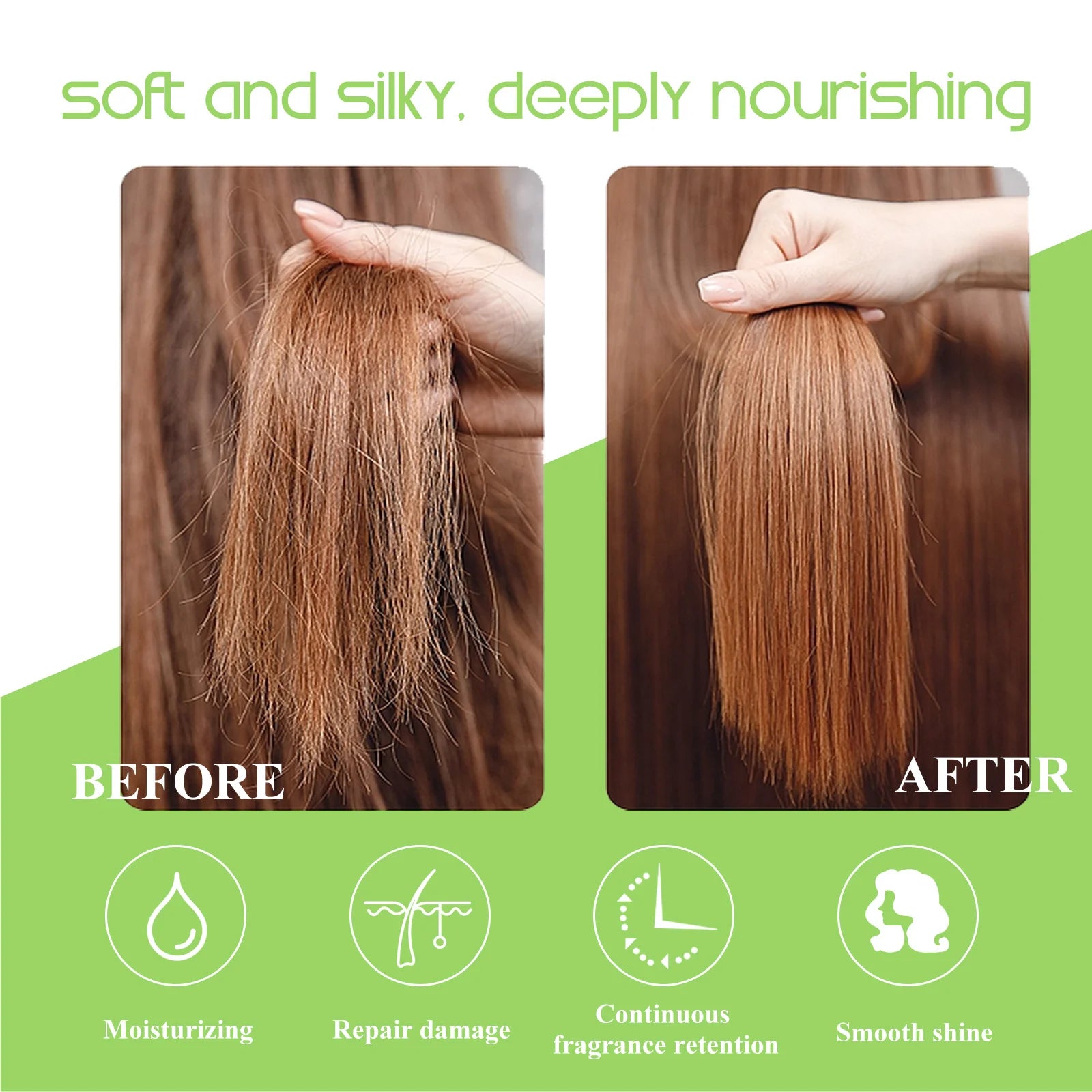 Smooth Hair Nourishing Oil Long-Lasting Hydration Damage Repair Heat Protection Fragrant Hair Treatment Oil