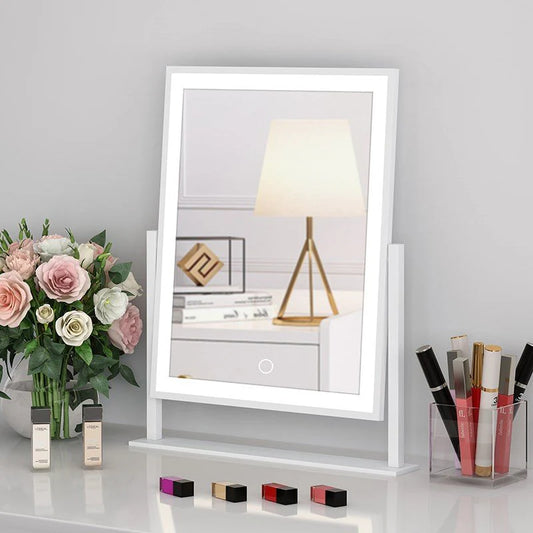 Compact Room Vanity Mirror with Light for Home Use