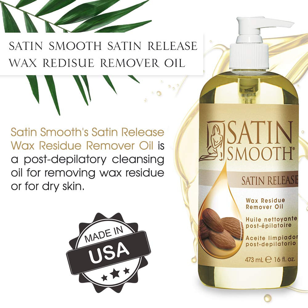 Satin Smooth Wax Residue Remover Oil – 16oz