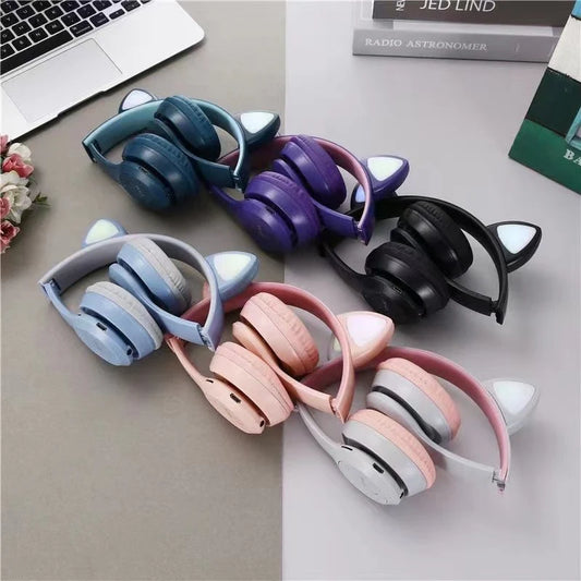  B47N Cat Ear Bluetooth Headphones