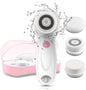 3-in-1 Facial Cleansing Brush Set w/ Travel Case – Dual-Speed, 3 Heads (Water-Resistant)