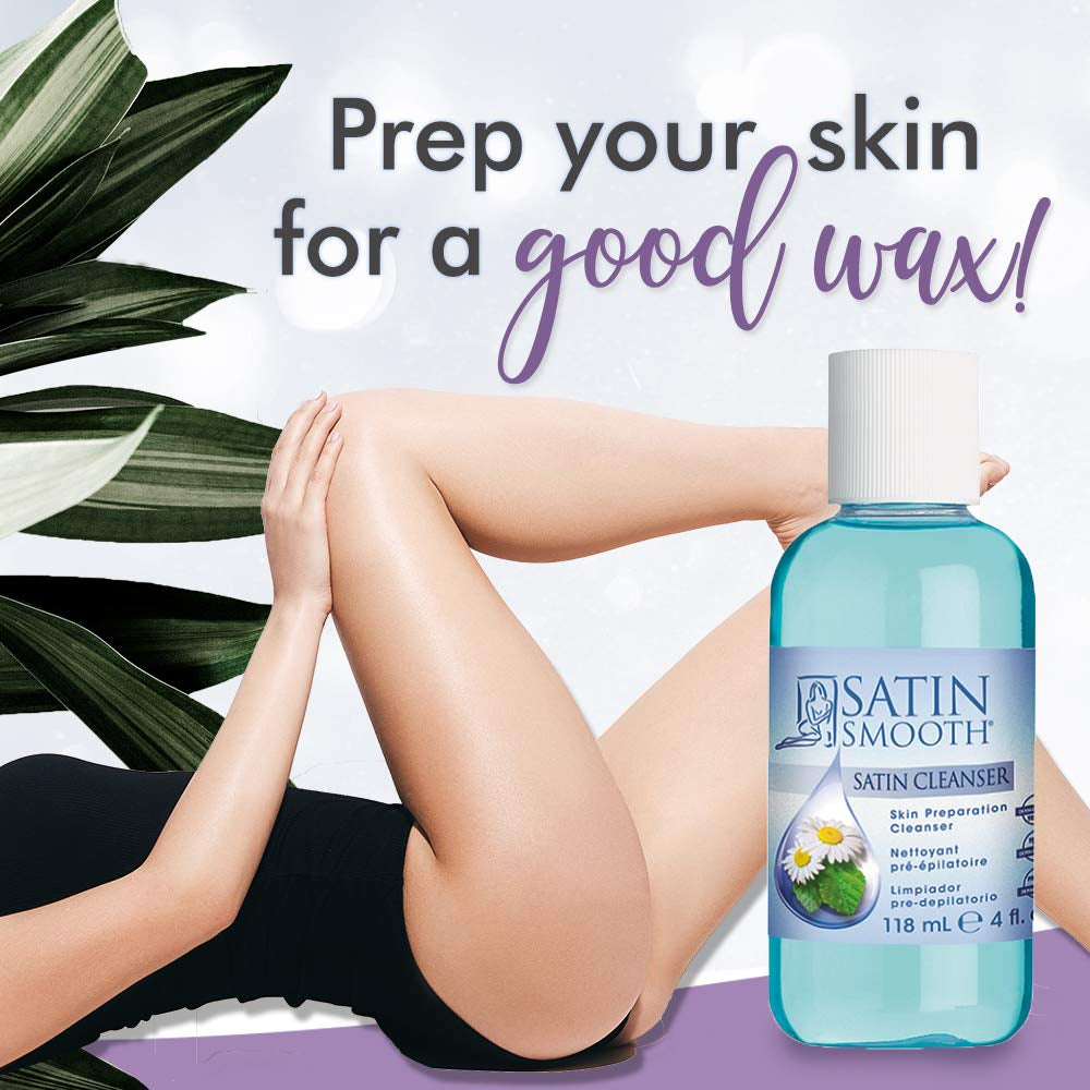 Satin Smooth Pre-Wax Skin Prep Cleanser – 2 Pack (4oz)