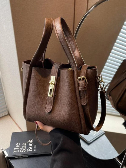 👜 Women’s Faux Leather Bucket Bag – The Everyday Essential