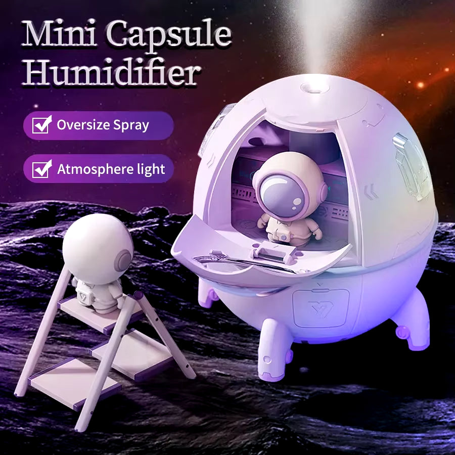 AeroMist Space Capsule Humidifier – Hydration with a Futuristic Twist