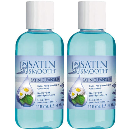 Satin Smooth Pre-Wax Skin Prep Cleanser – 2 Pack (4oz)
