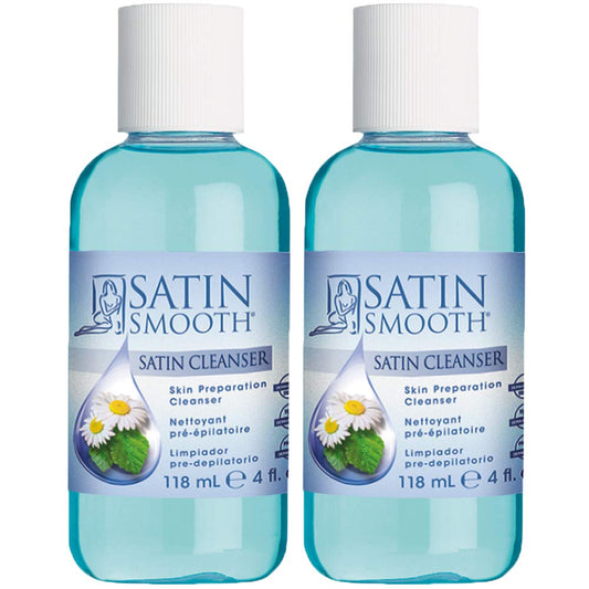 Satin Smooth Pre-Wax Skin Prep Cleanser – 2 Pack (4oz)